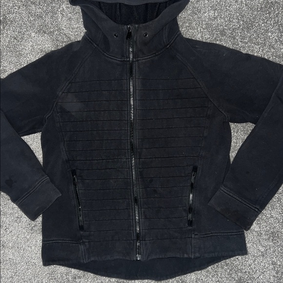 Lululemon Athletica Black Hooded Zip Up - Picture 1 of 5